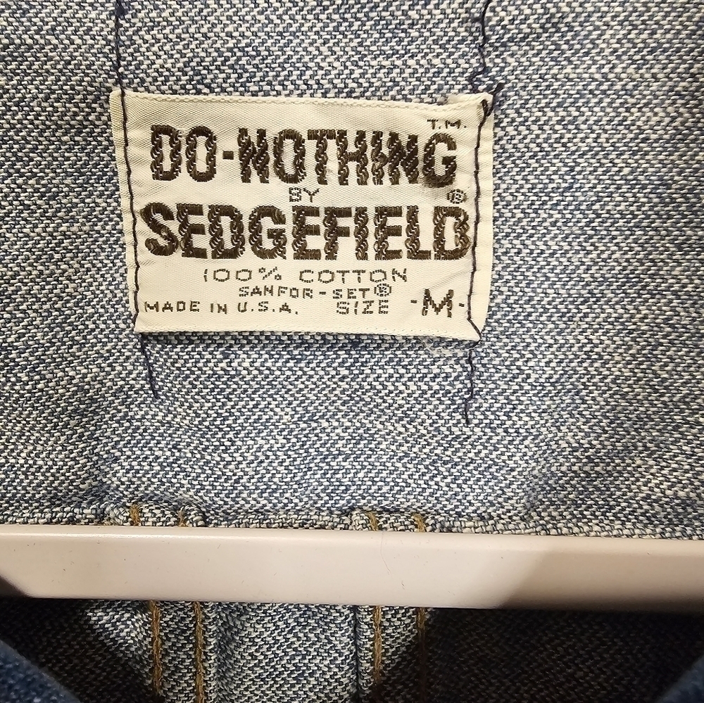 Vintage 70's Do Nothing jean shirt  by Sedgefield. Medium - Picture 4 of 4